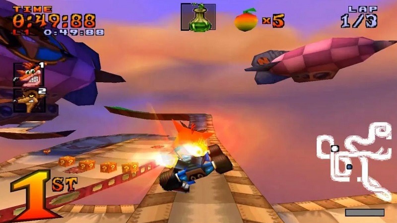 16 Game PS1 Terbaik, Buat Kamu Nostalgia Lagi CTR - Crash Team Racing