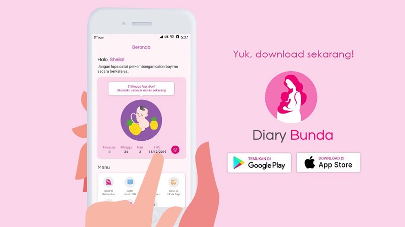10 Aplikasi Kehamilan Terbaik 2024, Bumil Wajib Coba! Diary Bunda