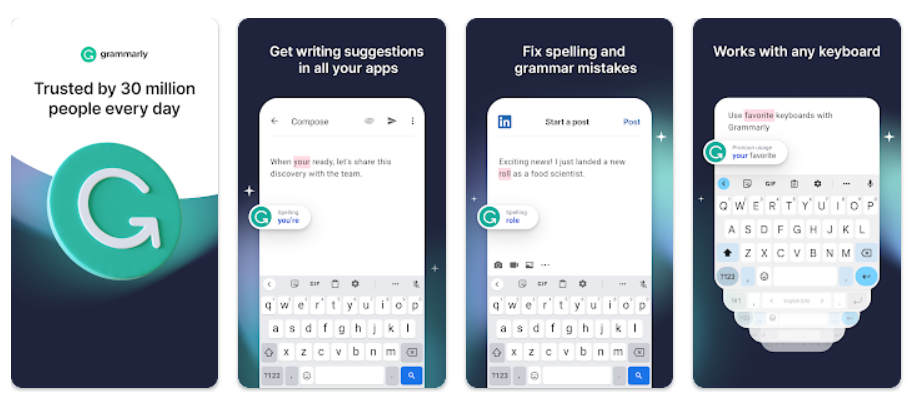8 Aplikasi Keyboard Terbaik 2024, Mengetik Jadi Lebih Mudah Grammarly