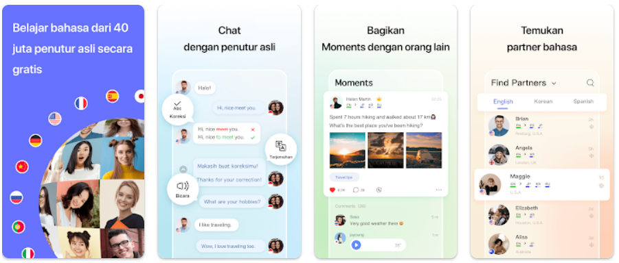 7 Aplikasi Cari Teman Terbaik 2024, Cari Temen Lebih Mudah HelloTalk