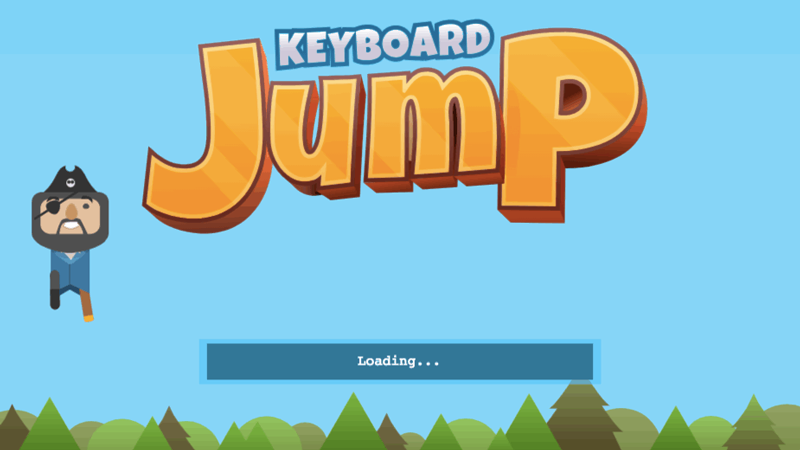 Keyboard Jump game
