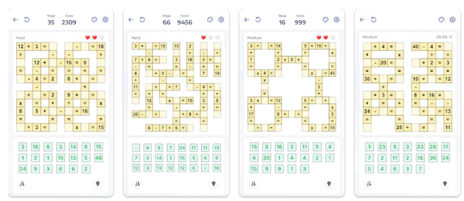 Math Puzzle Games - Crossmath