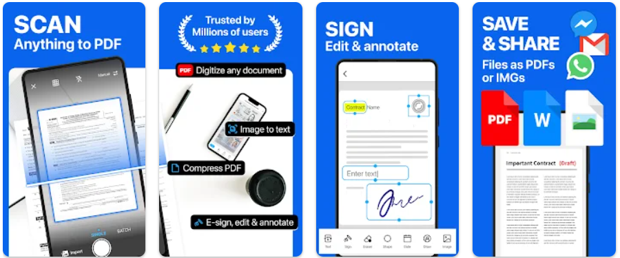 7 Aplikasi Scan Foto Terbaik 2024, untuk Android & iPhone Scanner App to PDF -TapScanner