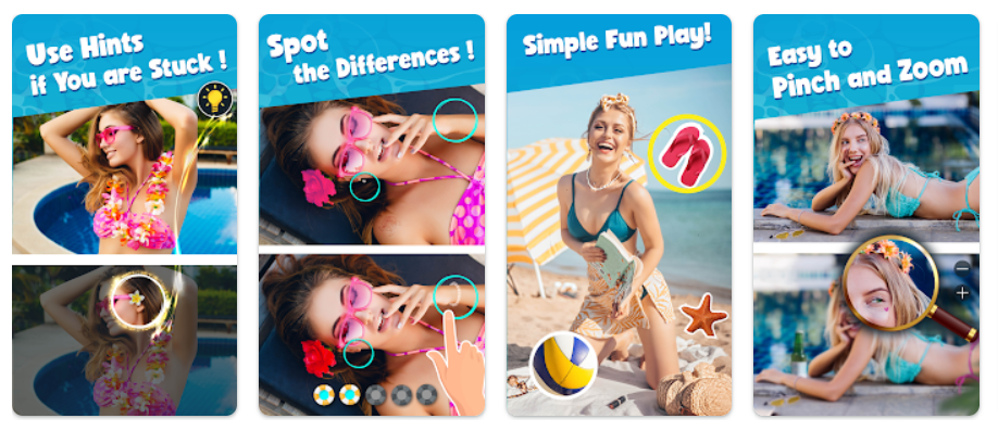 Sexy Girls Spot Difference Find Game for Adults