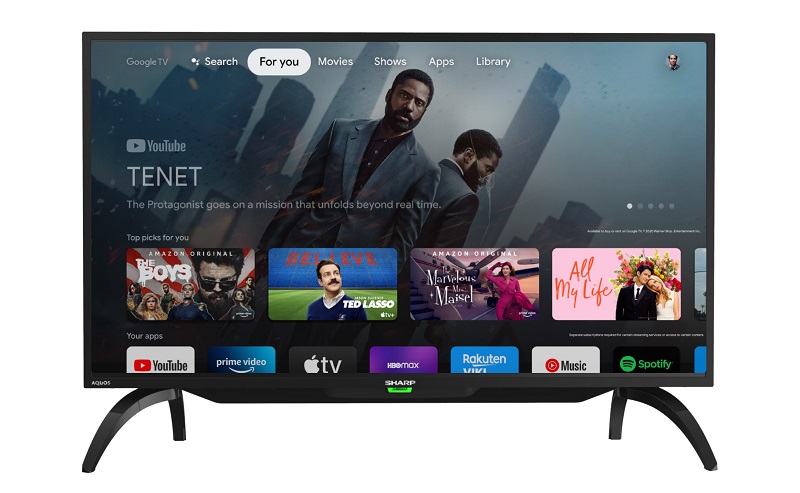 7 TV Android Terbaik 2024, Harga Mulai 1 Jutaan Sharp Android TV with Google Assistant