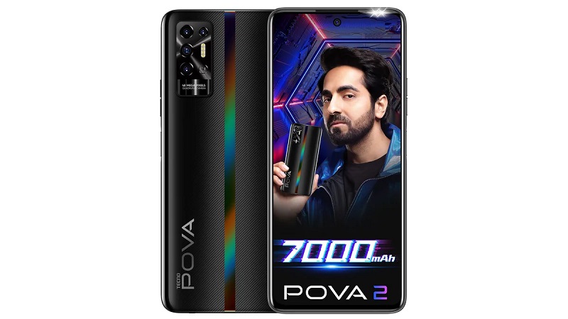 5 HP Baterai 7000 mAh, Awet Dipakai Seharian TECNO Pova 2