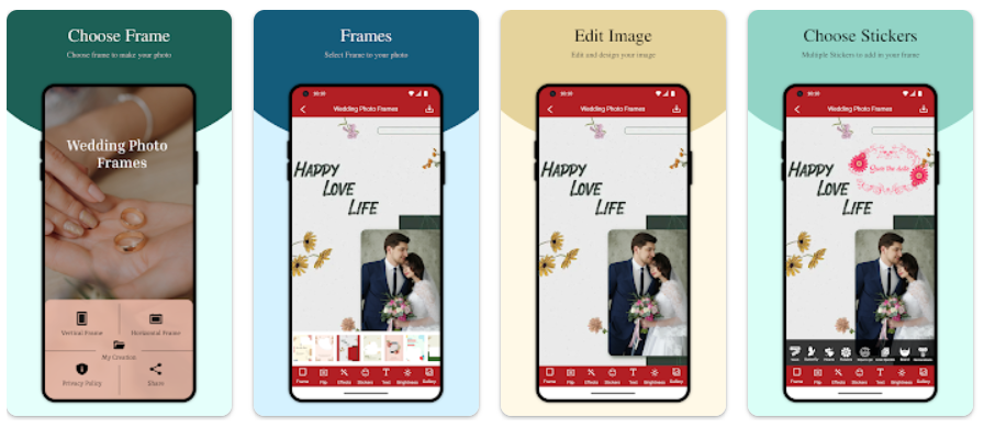 10 Aplikasi Bingkai Foto Terbaik, Buat Fotomu Jadi Keren Wedding Picture Frames