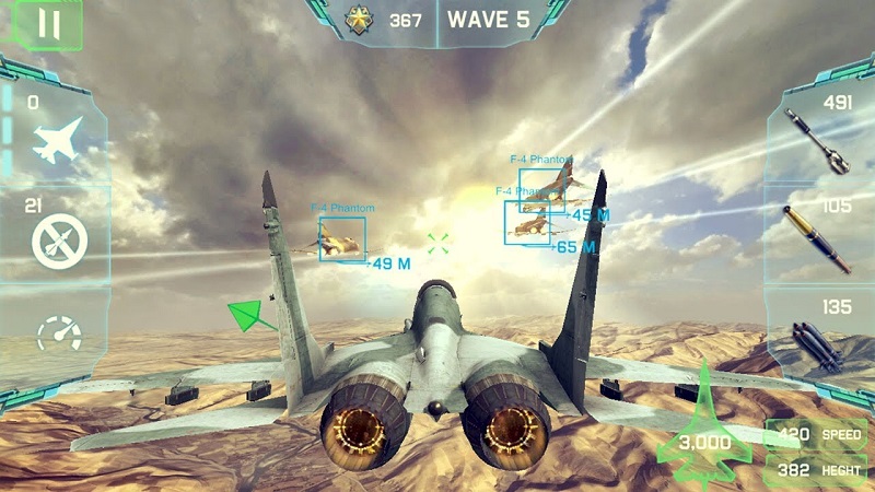 7 Game Pesawat Tempur Android Terbaik, Penuh Tantangan! Ace Fighter: Modern Air Combat