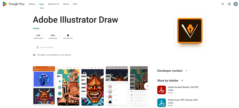 7 Aplikasi Desain Grafis Terbaik 2024, Bisa di iOS dan Android Adobe Illustrator Draw