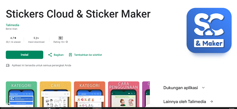10 Aplikasi Pembuat Stiker WA Terbaik 2024, Mudah Digunakan Stickers Cloud & Sticker Maker