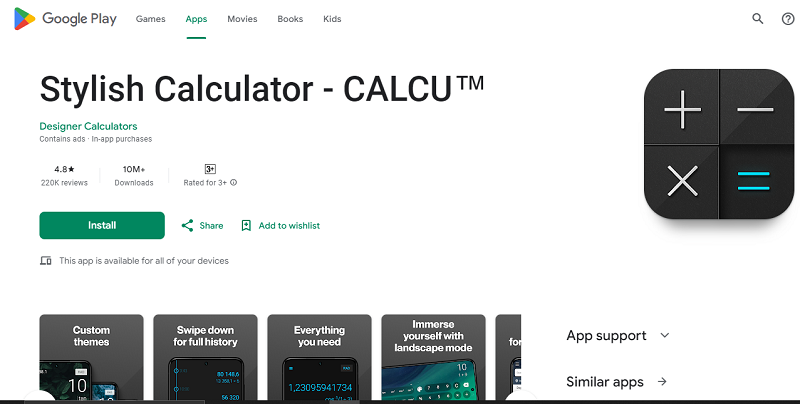 7 Aplikasi Kalkulator Terbaik 2024, Punya Fitur Lengkap Stylish Calculator - CALCU™