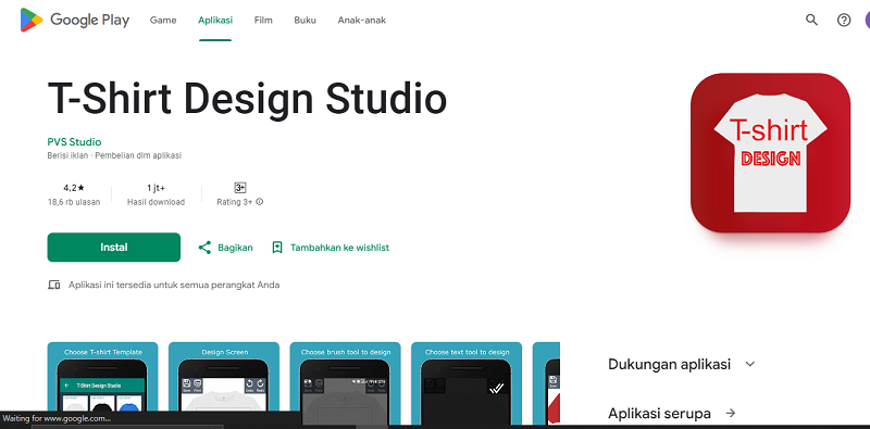 7 Aplikasi Desain Baju di Android Terbaik 2024, Fitur Banyak! T-Shirt Design Studio