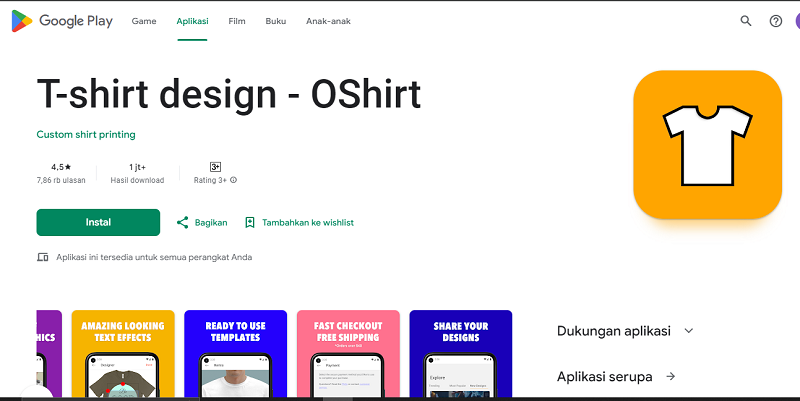 7 Aplikasi Desain Baju di Android Terbaik 2024, Fitur Banyak! T-shirt design - OShirt