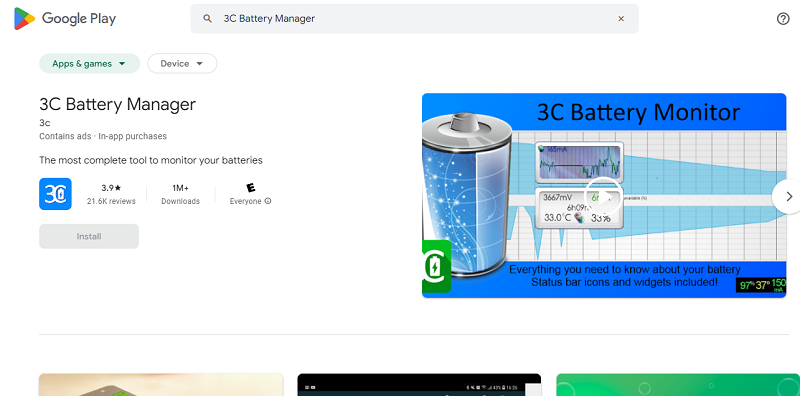 3C Battery Manager
