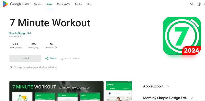 7 Aplikasi Olahraga Terbaik 2024, Buat Tubuh Bugar 7 Minute Workout