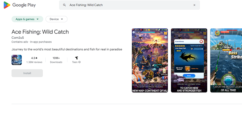 Ace Fishing: Wild Catch