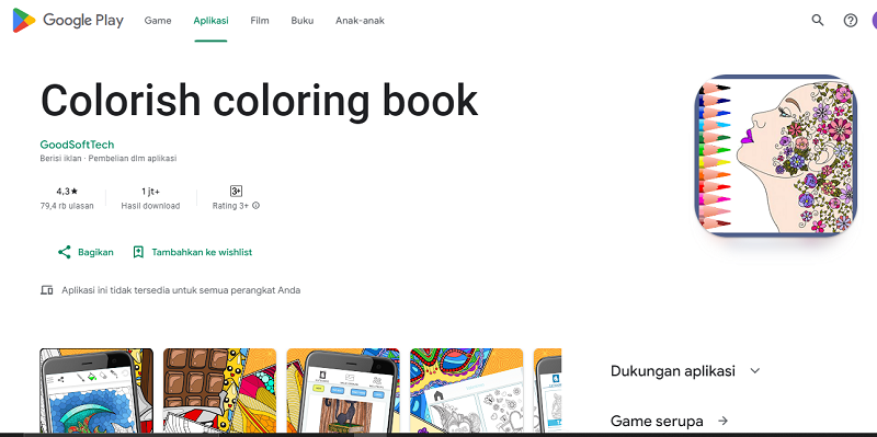 7 Game Mewarnai Android Terbaik 2024, Cocok untuk Buah Hati Colorish coloring book