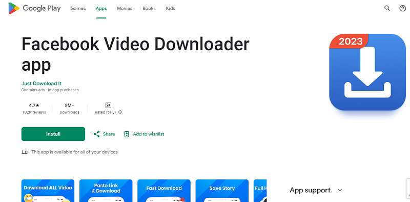 7 Aplikasi Download Video Facebook Terbaik, Mudah Dipakai Facebook Video Downloader app