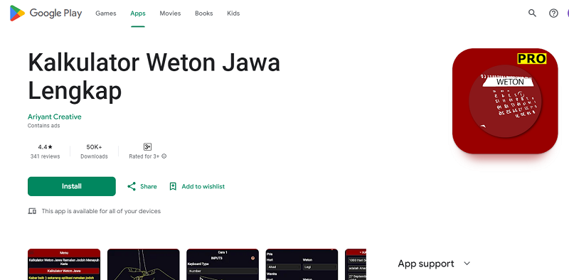 7 Aplikasi Hitungan Weton Terbaik 2024, Bantu Tentukan Jodoh Kalkulator Weton Jawa Lengkap