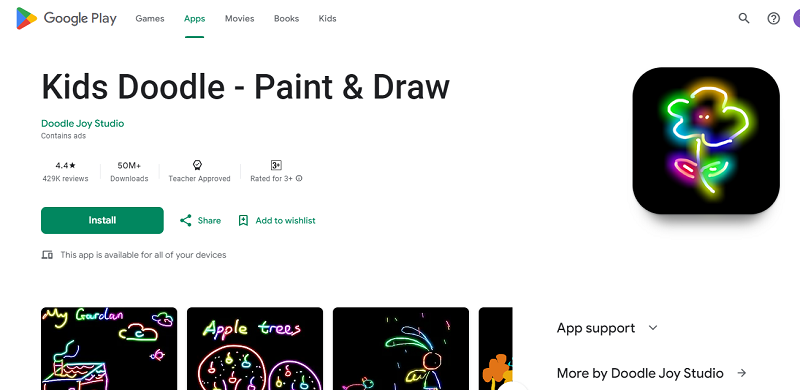 7 Game Mewarnai Android Terbaik 2024, Cocok untuk Buah Hati Kids Doodle - Paint & Draw