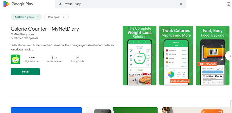5 Aplikasi Penghitung Kalori Terbaik 2024, Cocok untuk Diet! MyNetDiary