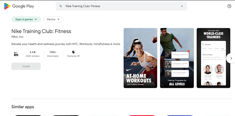 7 Aplikasi Olahraga Terbaik 2024, Buat Tubuh Bugar Nike Training Club: Fitness