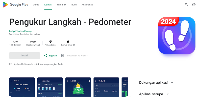 5 Aplikasi Penghitung Langkah Terbaik 2024, Bantu Hidup Sehat Pengukur Langkah - Pedometer