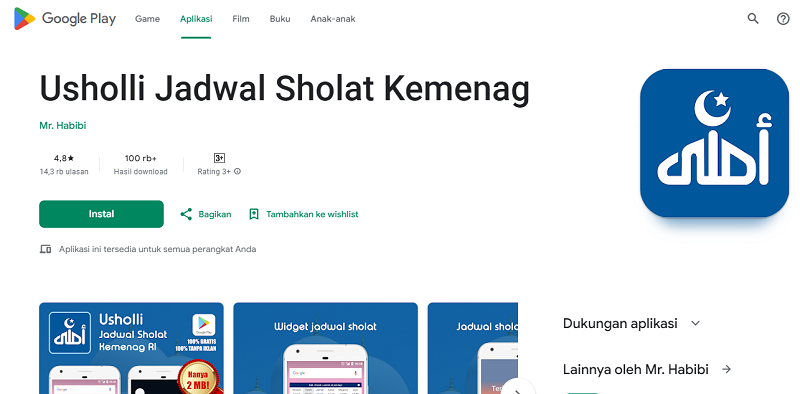 Usholli Jadwal Sholat Kemenag