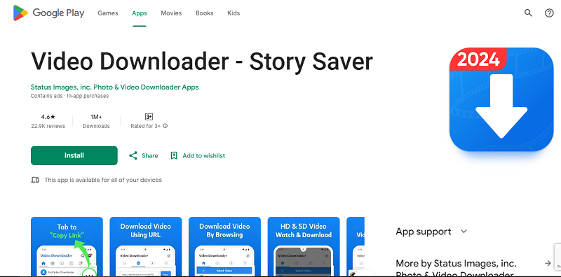 7 Aplikasi Download Video Facebook Terbaik, Mudah Dipakai Video Downloader - Story Saver