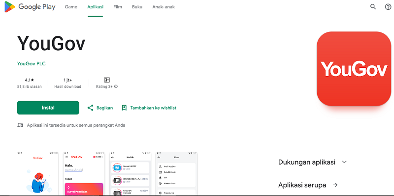 7 Aplikasi Penghasil Saldo DANA Terbaik, Sukses Hasilkan Cuan YouGov